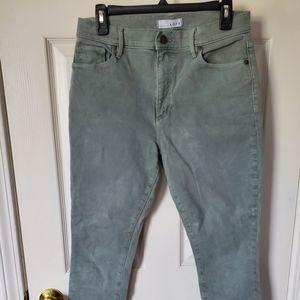 Gray-green jeans